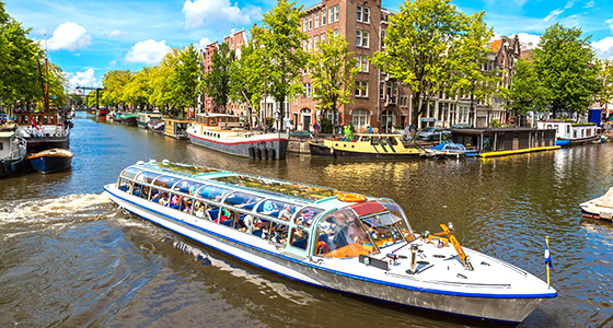 Grachten Amsterdam Boot