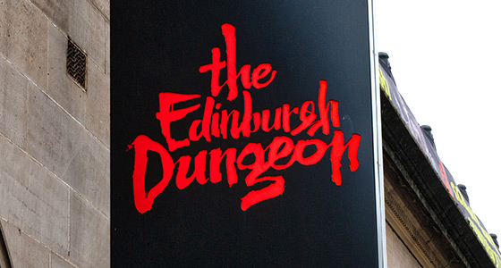 Bord van The Edinburgh Dungeon