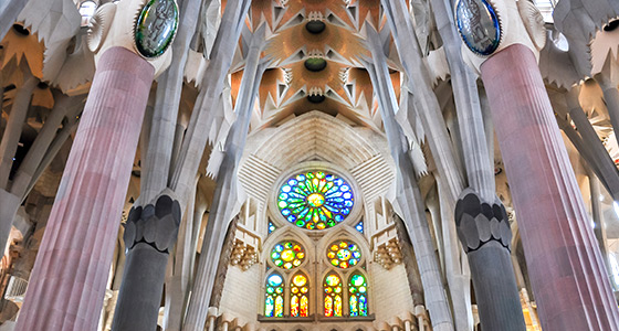 Sagrada Familia binnenkant