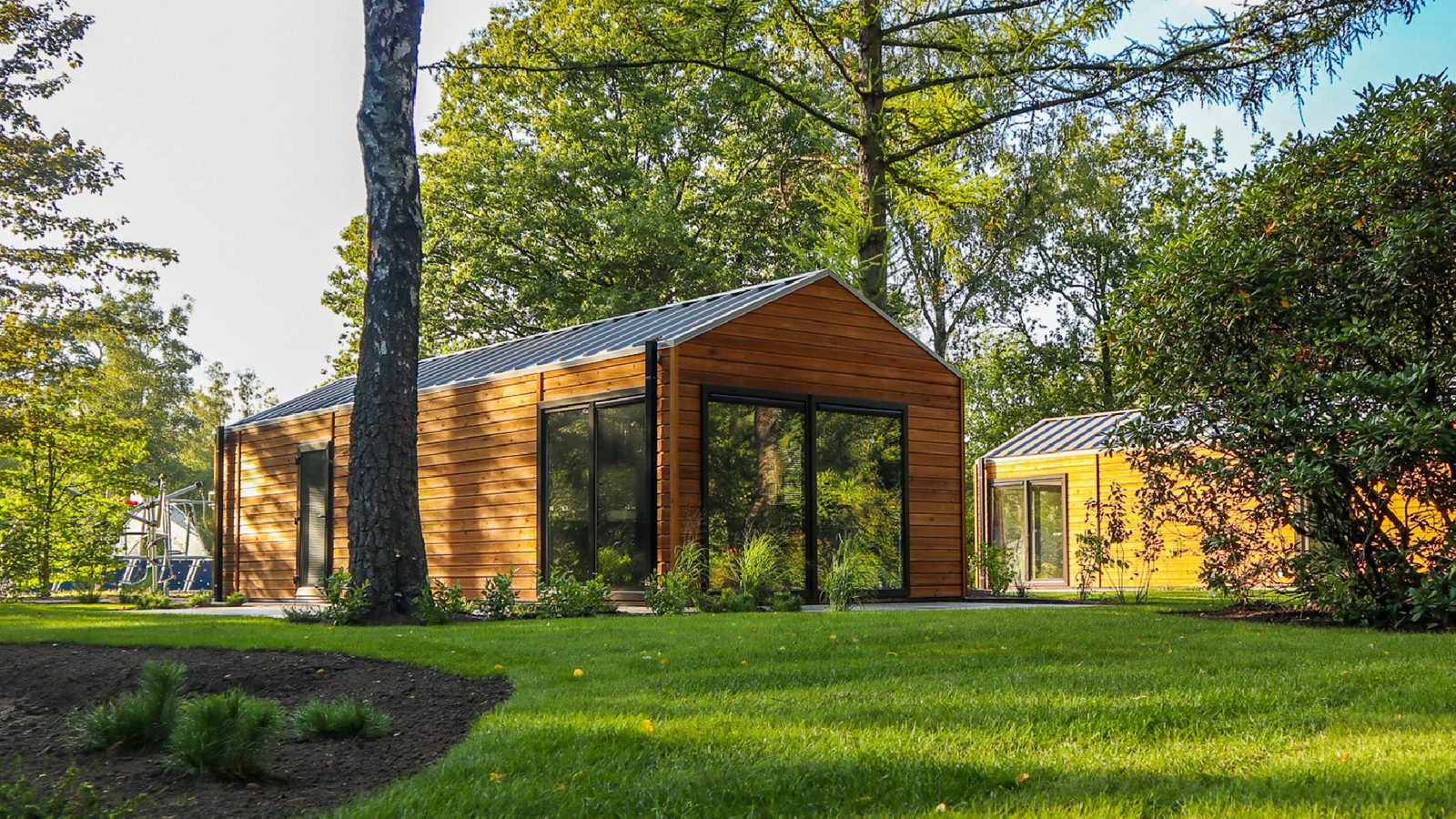 Wellness lodge op een park op de Veluwe